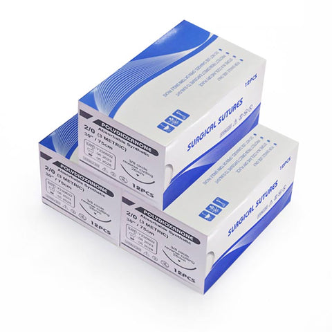 Surgical Silk Suture with Needle USP2/0 3/0 4/0 75cm Medical Sterile