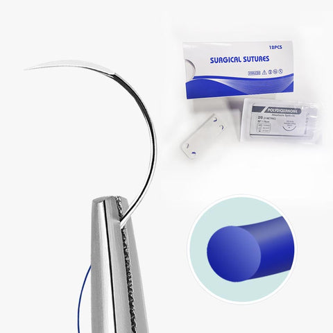 Surgical Silk Suture with Needle USP2/0 3/0 4/0 75cm Medical Sterile