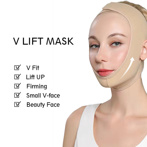 Máscara facial de emagrecimento em forma de V reduz o queixo duplo