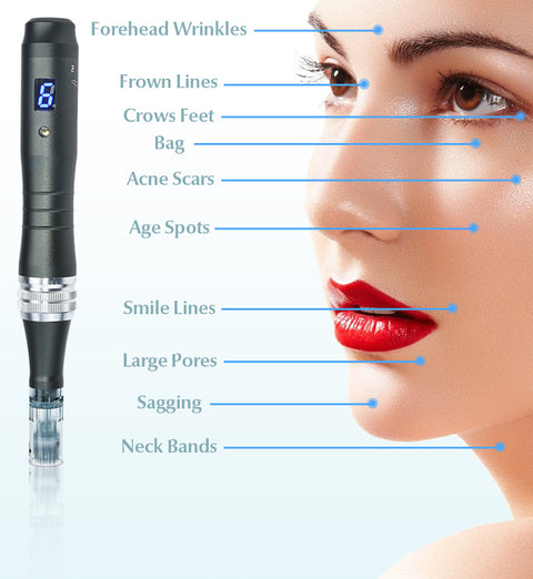 100% Original Microneedling Pen Wired Dr. pen M8-C LED Speed Display 6 Speed Upto 15000 RPM