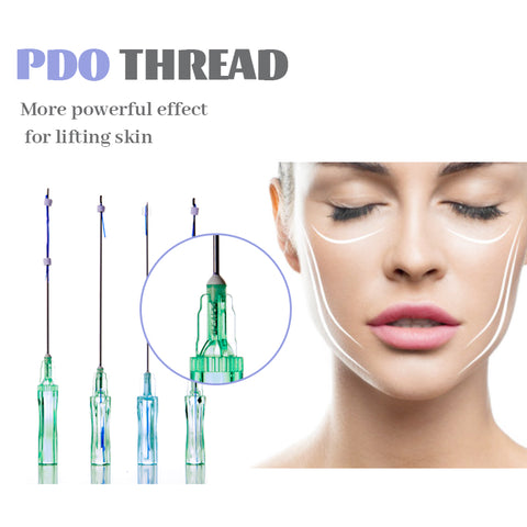 Deenora PDO Thread Smooth Mono Spiculated Cog Traction Thread Molding Cones Cog PDO Multi Eyes Nose Lifting PCL Mesh Double Needle Thread