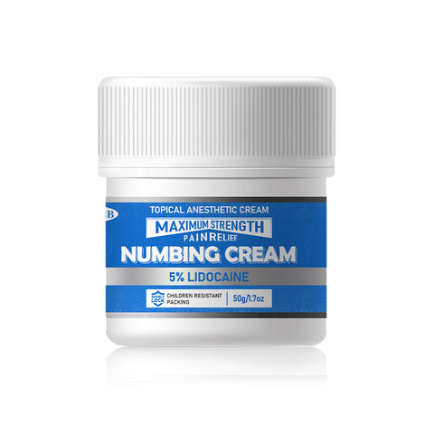 5% Lido Numbing Cream for Tattoo Piercing Injection Waxing Microblading Painless FDA Approved
